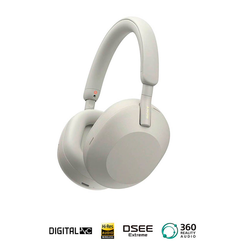 Audífonos Sony Noise Cancelling con Bluetooth WH-1000XM5 Blanco