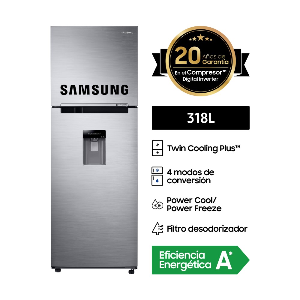 Refrigeradora Samsung RT32K5730S8/PE No Frost 318L