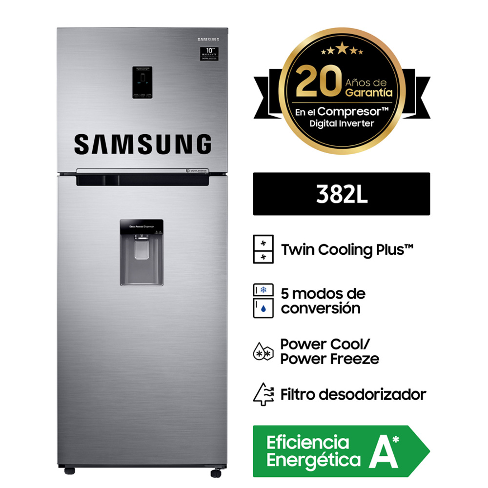 Refrigeradora Samsung RT38K5930S8/PE No Frost 382L