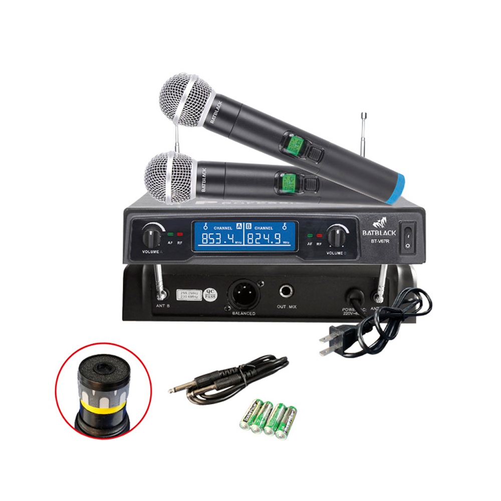 Microfono Inalambrico Batblack BT-V67R