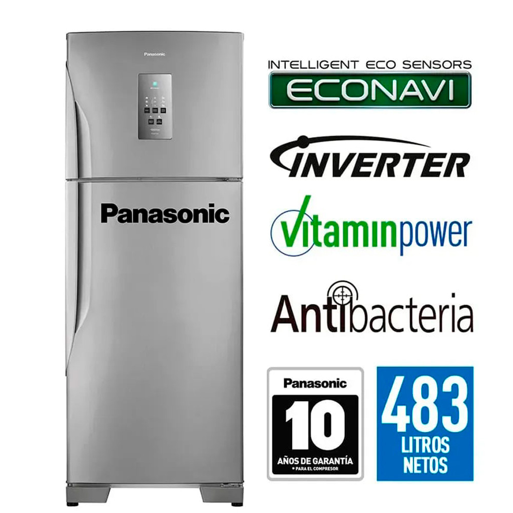 Refrigeradora Panasonic NR-BT55PV2XD No Frost 483L