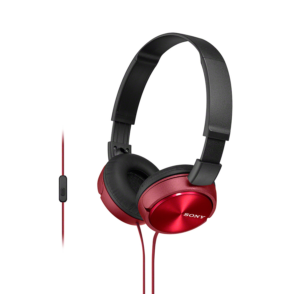 Audífonos Over Ear Sony MDR-ZX310AP con Micrófono Rojo