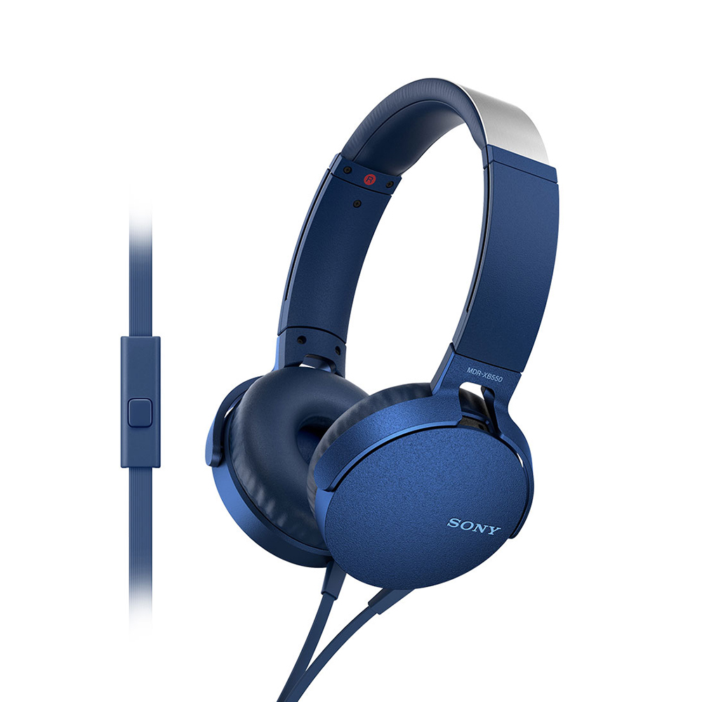 Audífonos Over Ear con Micrófono Sony MDR-XB550AP Azul