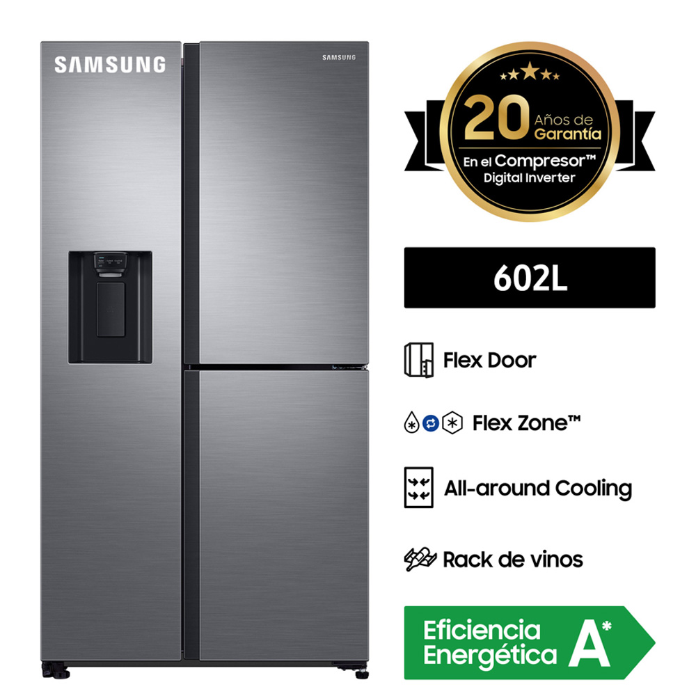 Refrigeradora Samsung Side by Side RS-65R5681M9/PE No Frost 602L