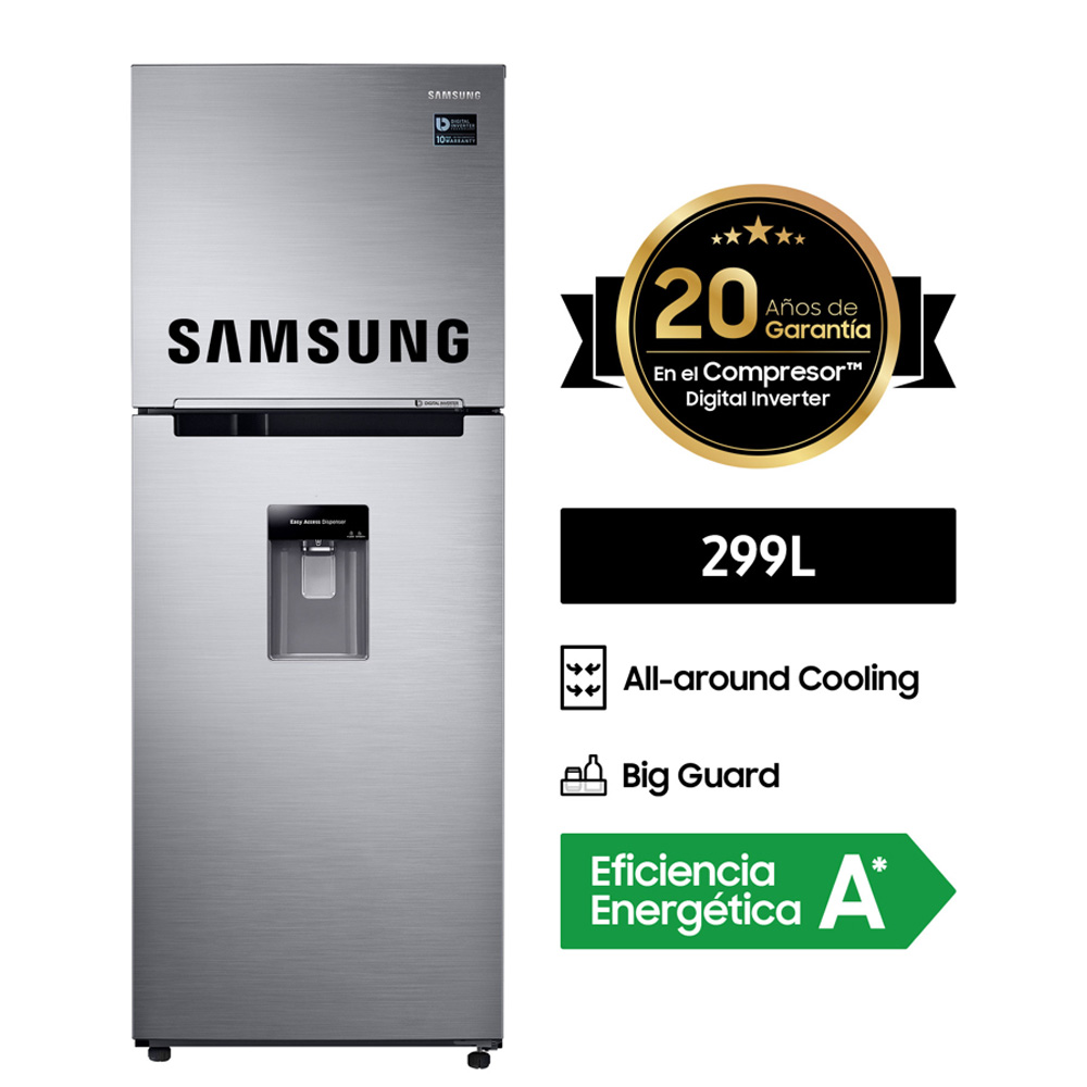 Refrigeradora Samsung Top Mount RT29K571JS8/PE No Frost 299L