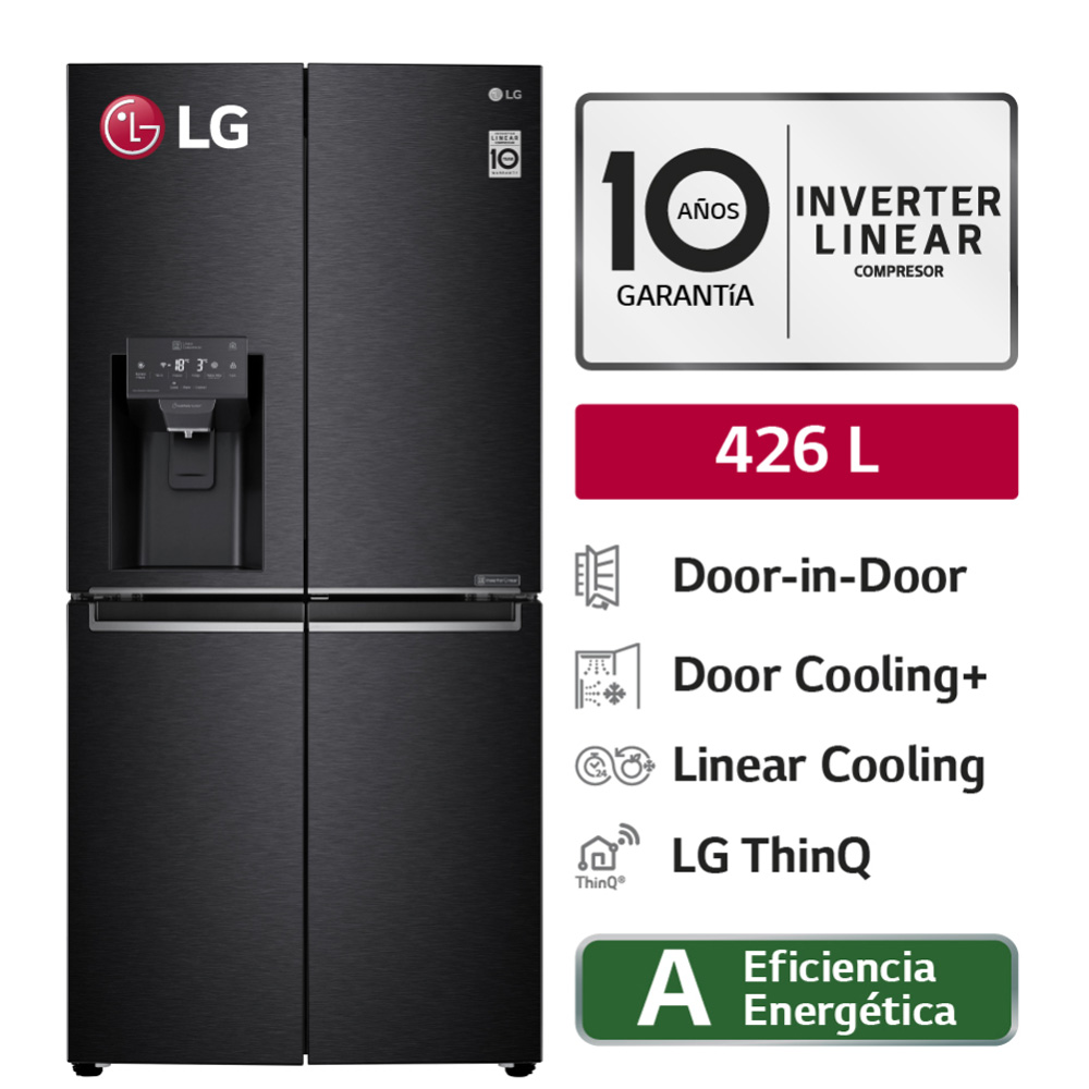 Refrigeradora LG French Door LM57SDT Hygiene Fresh 426L