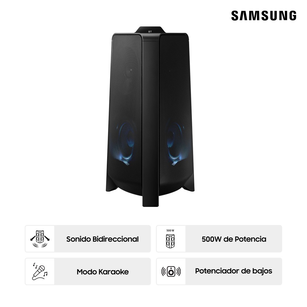 Torre de sonido Samsung Bluetooth 500W MX-T50/PE
