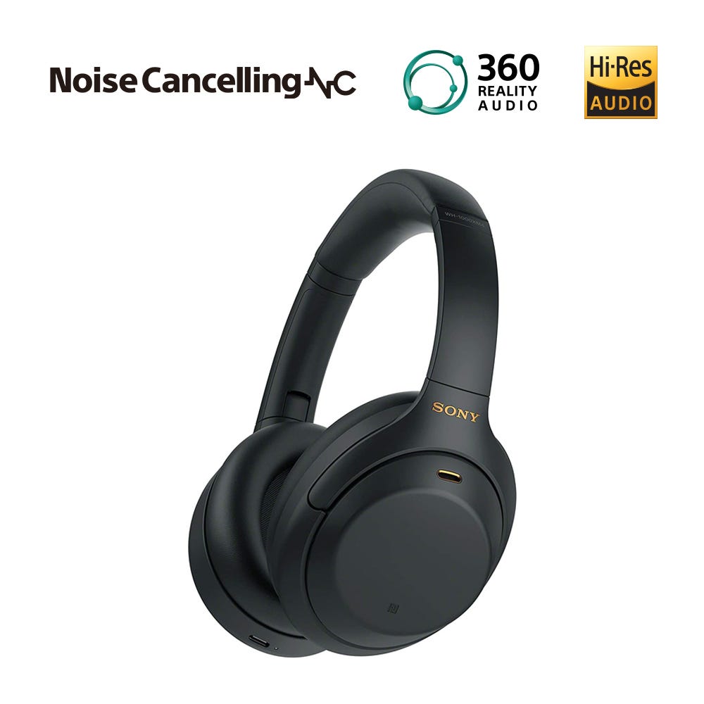 Audífonos Noise Cancelling Sony WH-1000XM4 con Bluetooth Negro
