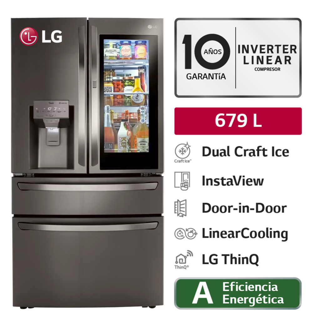 Refrigeradora LG French Door LM85SXD InstaView 679L