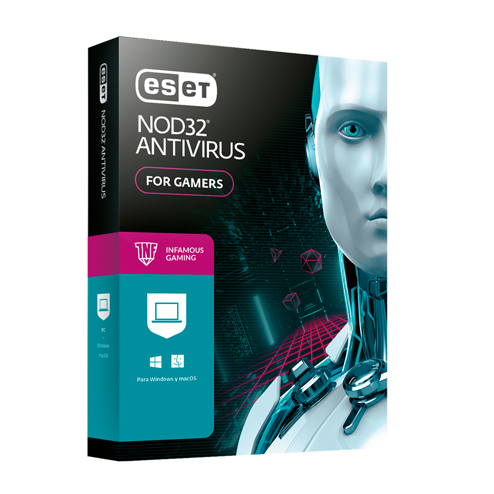 Antivirus ESET NOD32 para Gamer Infamous Edition 1 PC