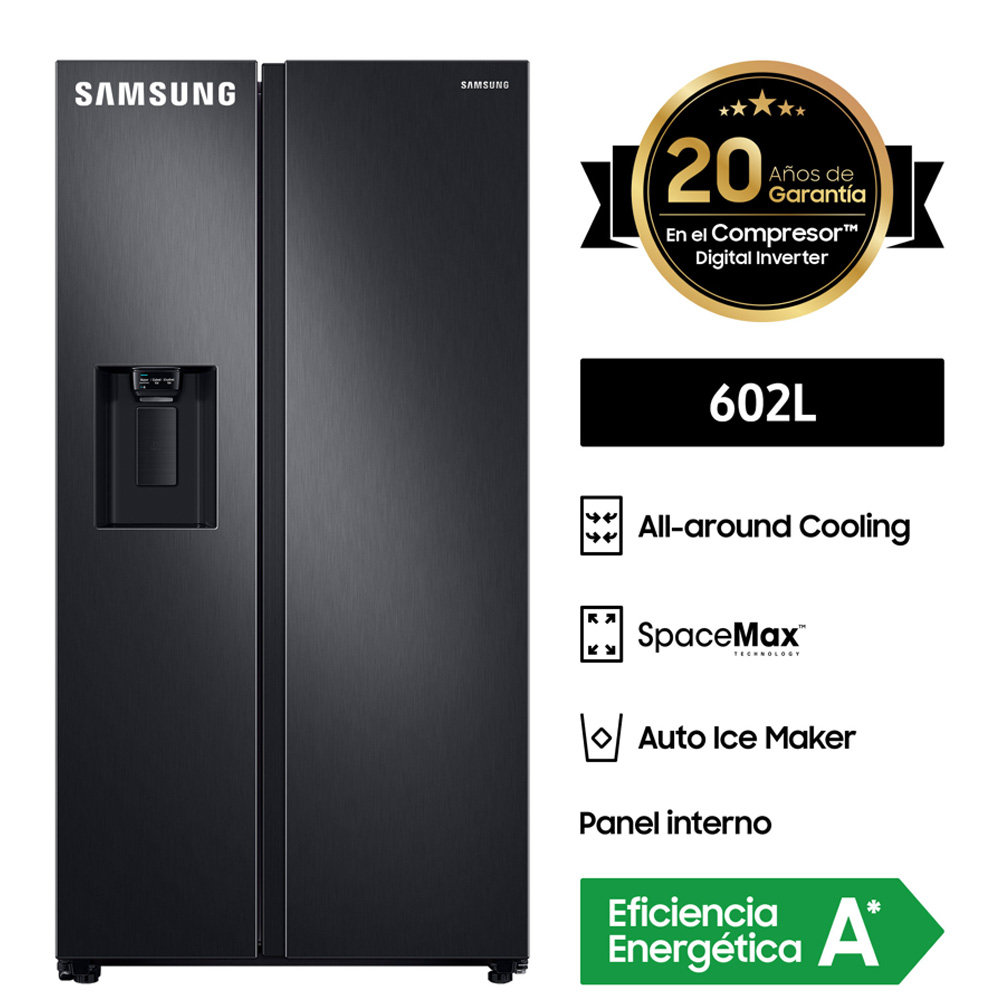 Refrigeradora Samsung Side By Side RS60T5200B1/PE 602L