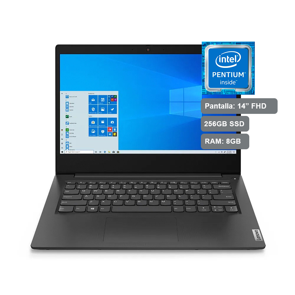 Laptop Lenovo IdeaPad 3i 14" Intel Pentium Silver N5030 256GB SSD 8GB RAM