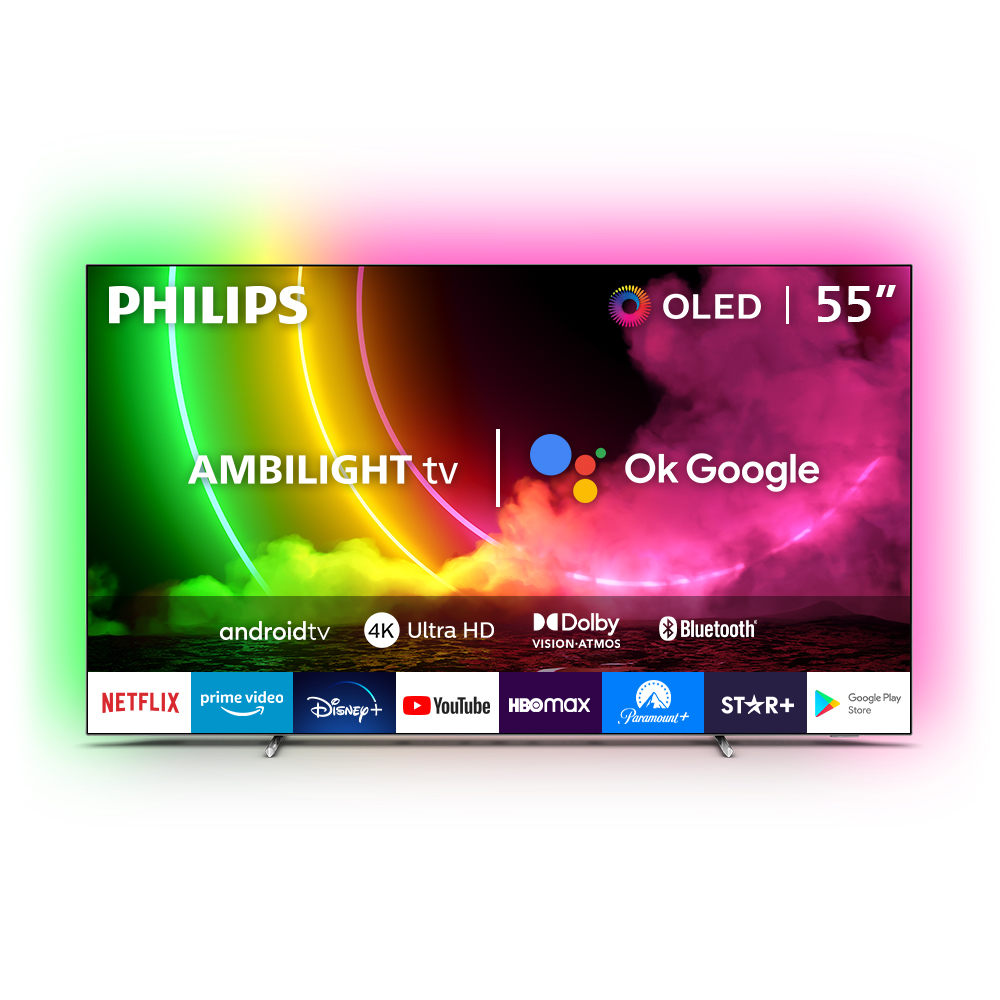 Televisor Philips OLED 4K UHD ambilight Smart 55" 55OLED706/44