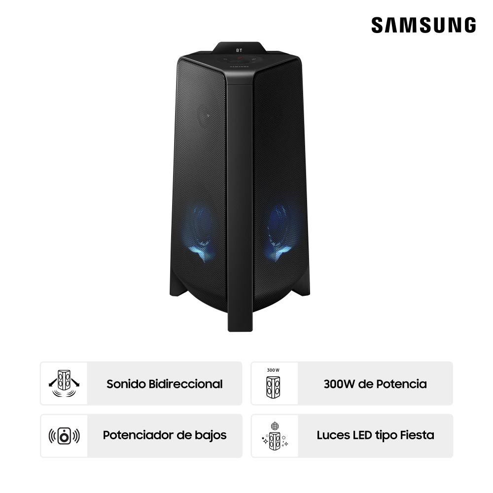 Torre de Sonido Samsung Bluetooth 300W MX-T40/PE