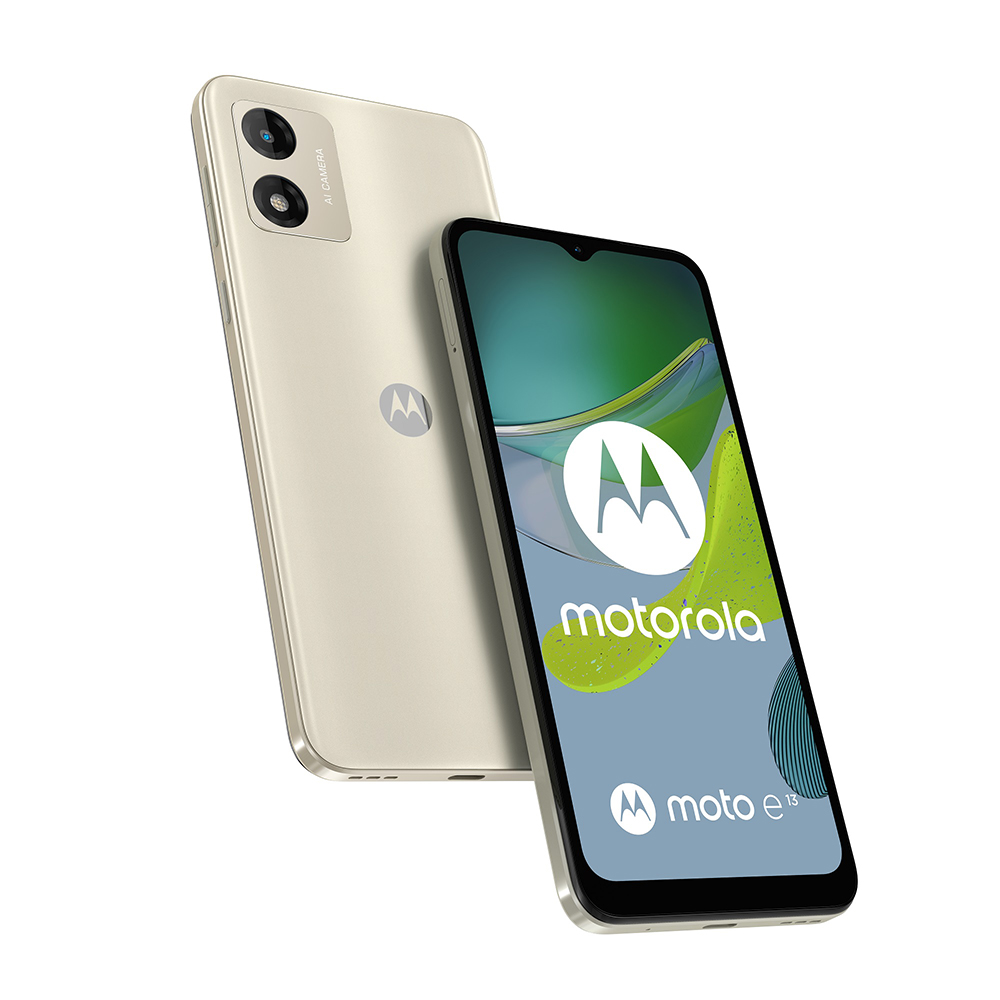 Celular Libre Motorola E13 6.5" 64GB 2GB RAM Blanco Crema