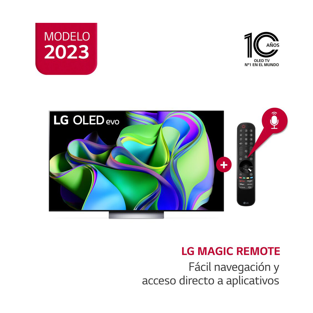 Televisor LG OLED evo 4K ThinQ AI Smart 48" OLED48C3PSA (2023)