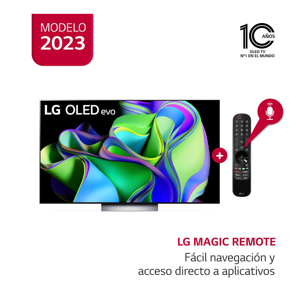 Televisor LG OLED evo 4K ThinQ AI Smart 77" OLED77C3PSA (2023)