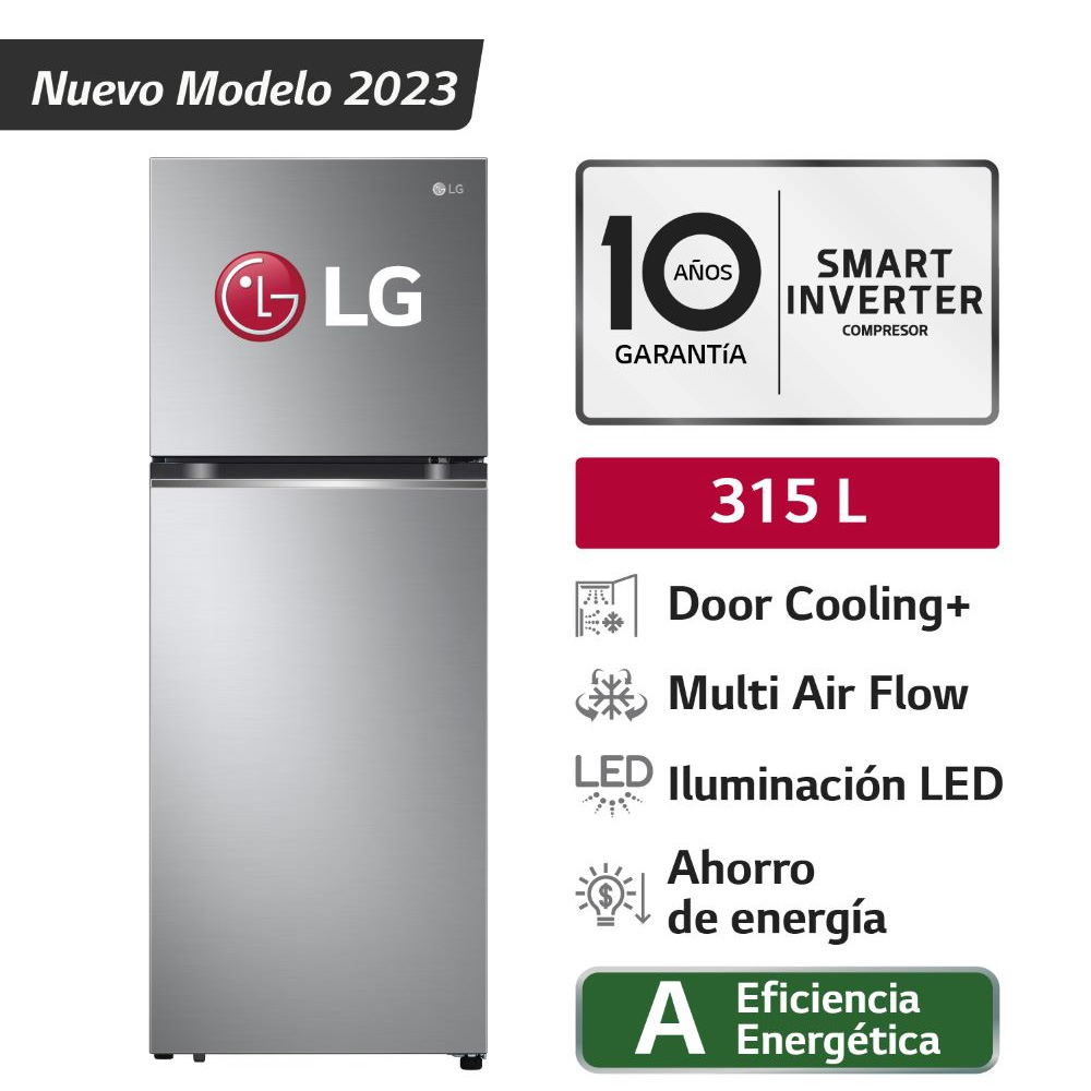 Refrigeradora LG Top Freezer GT31BPP Door Cooling 315L