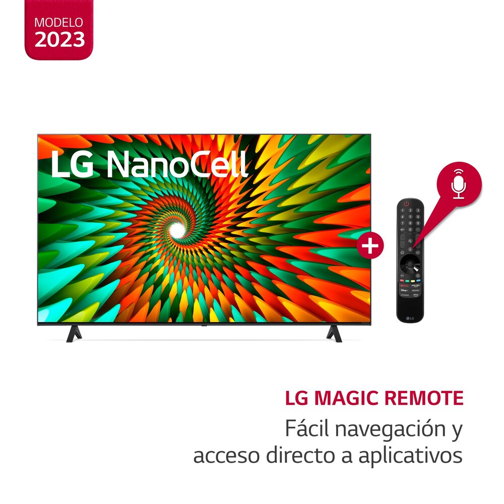 Televisor LG LED NanoCell 4K ThinQ AI Smart 70" 70NANO77SRA (2023)