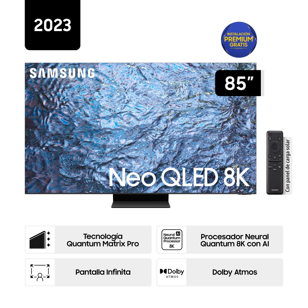 Televisor Samsung Smart TV 85" Neo QLED 8K Mini LED QN85QN900CGXPE (Nuevo)