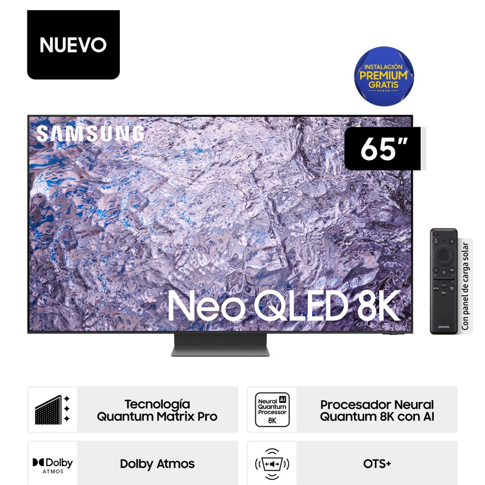 Televisor Samsung Smart TV 65" Neo QLED 8K Mini LED QN65QN800CGXPE (Nuevo)