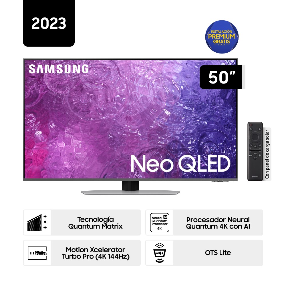 Televisor Samsung Gaming Smart TV 50" Neo QLED 4K Mini LED QN50QN90CAGXPE (Nuevo)