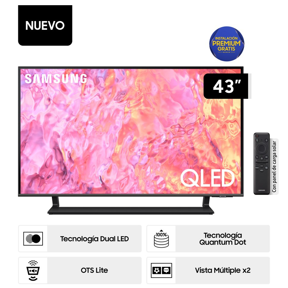 Televisor Samsung Smart TV 43" QLED 4K QN43Q65CAGXPE (2023)
