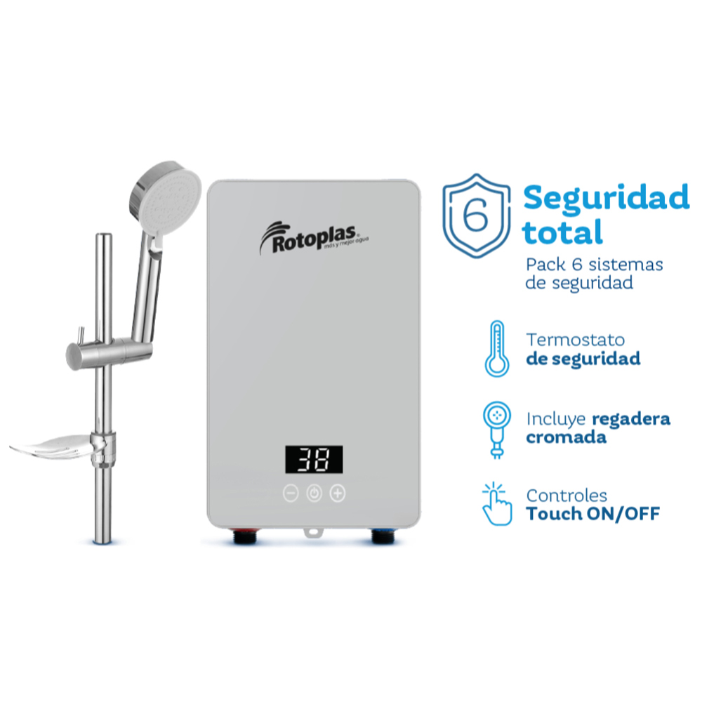 Rapiducha Rotoplas New Sense Pro 4.5kW