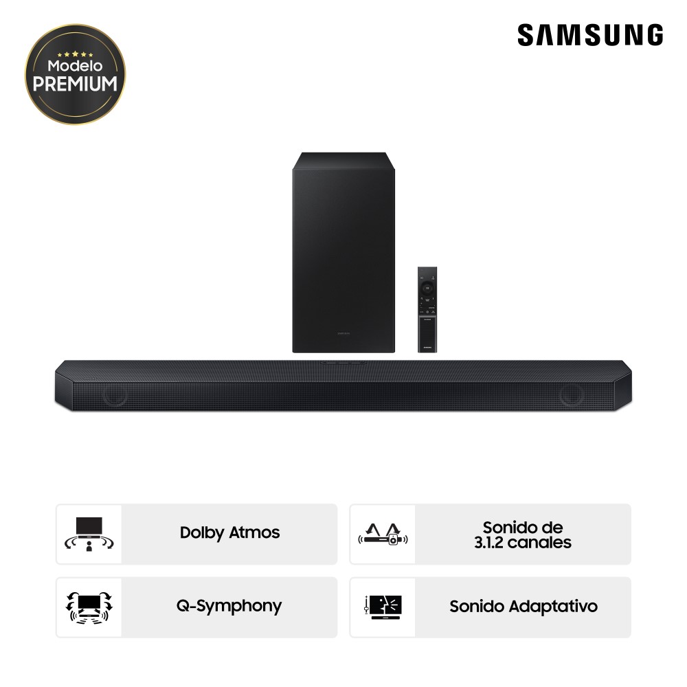 Soundbar Samsung Bluetooth 3.1.2 CH HW-Q600C/PE