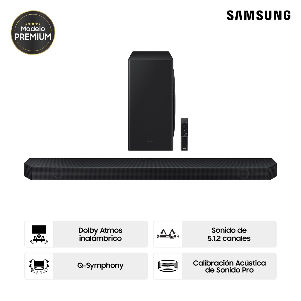 Soundbar Samsung Wifi Bluetooth 5.1.2 CH HW-Q800C/PE