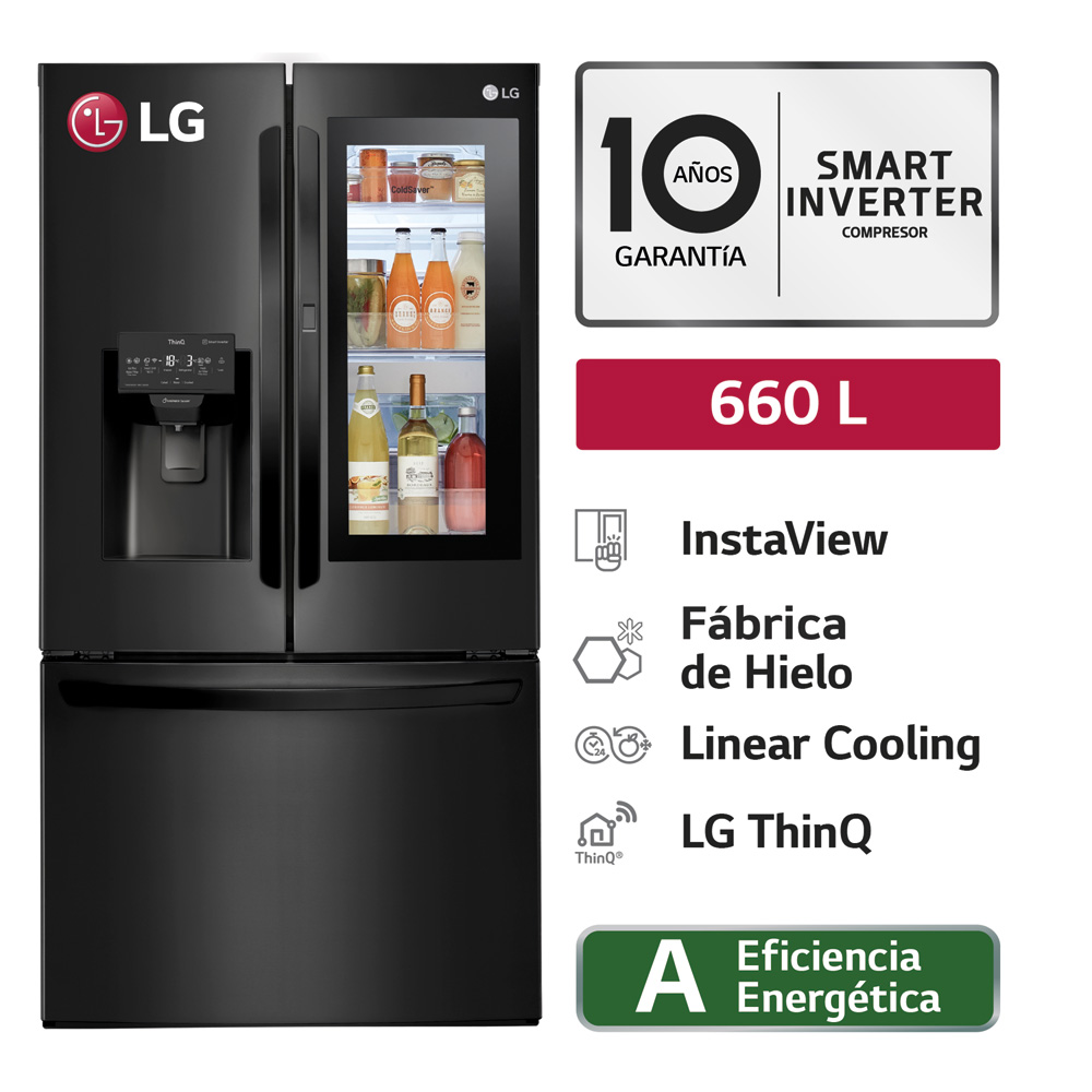 Refrigeradora LG French Door GM78SXT InstaView 660L