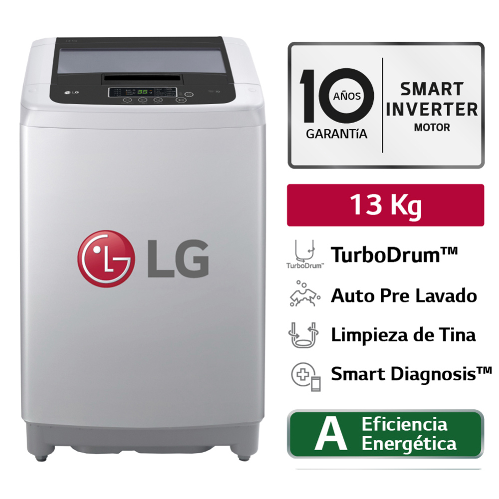 Lavadora LG WT13DPBK Smart Motion Carga Superior 13kg
