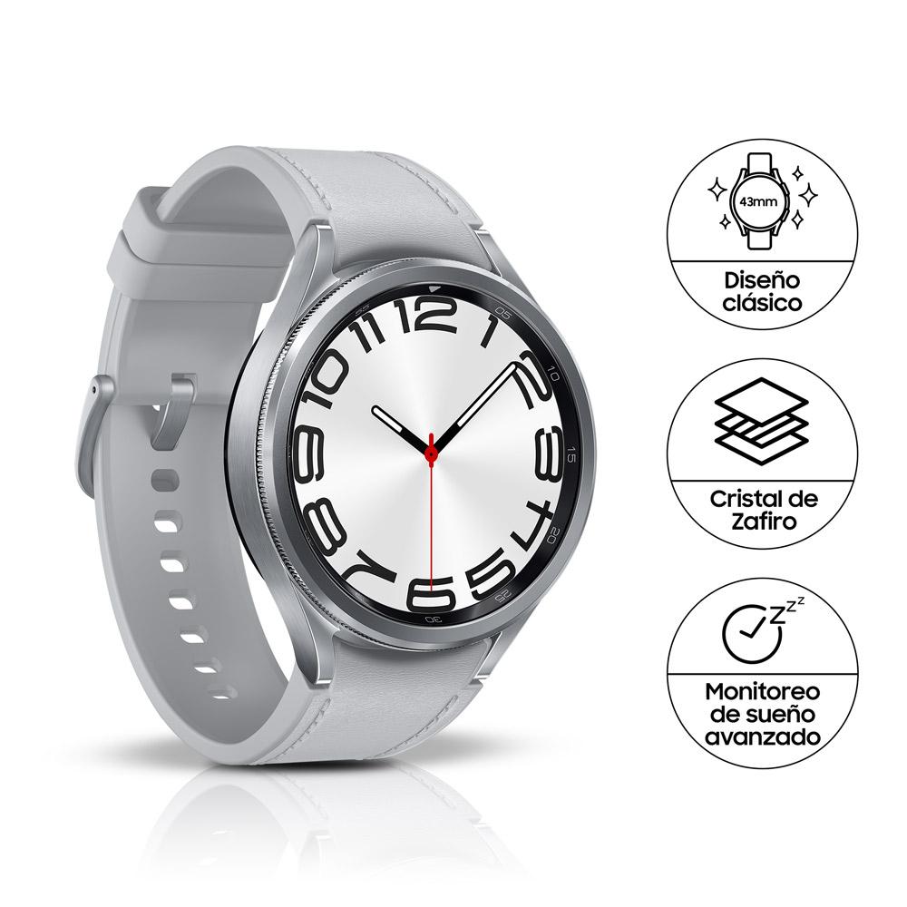 Reloj Smart Samsung Galaxy Watch 6 Classic Small Silver