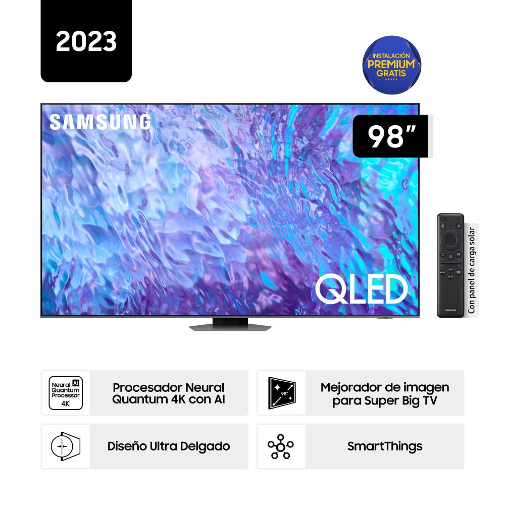 Televisor Samsung Smart TV 98" QLED 4K QN98Q80CAGXPE (2023)