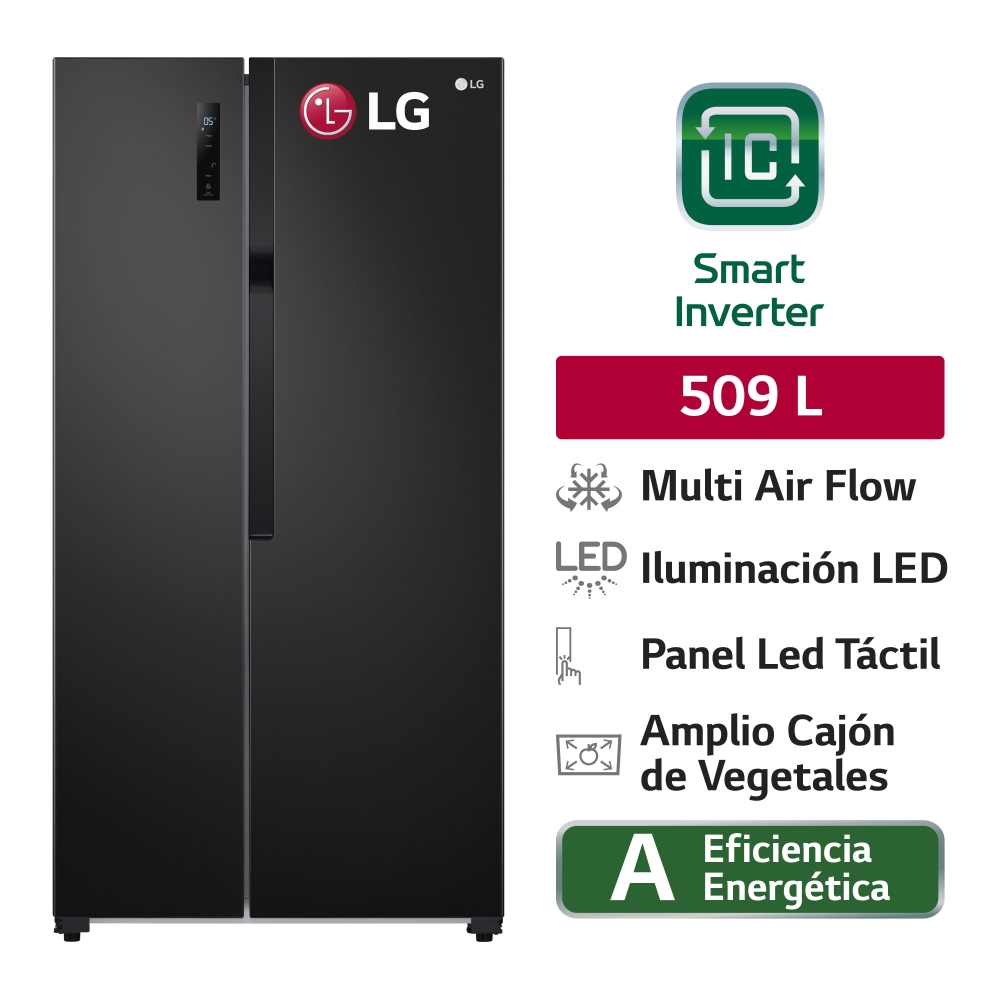 Refrigeradora LG Side by Side GS51MPD No Frost 509L