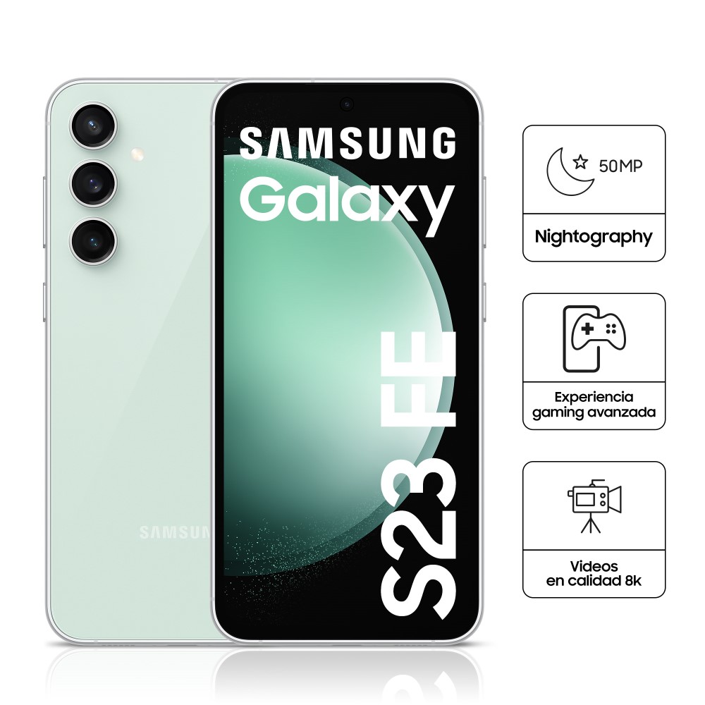 Celular Libre Samsung Galaxy S23 FE 6.4" 256GB 8GB RAM Light Green