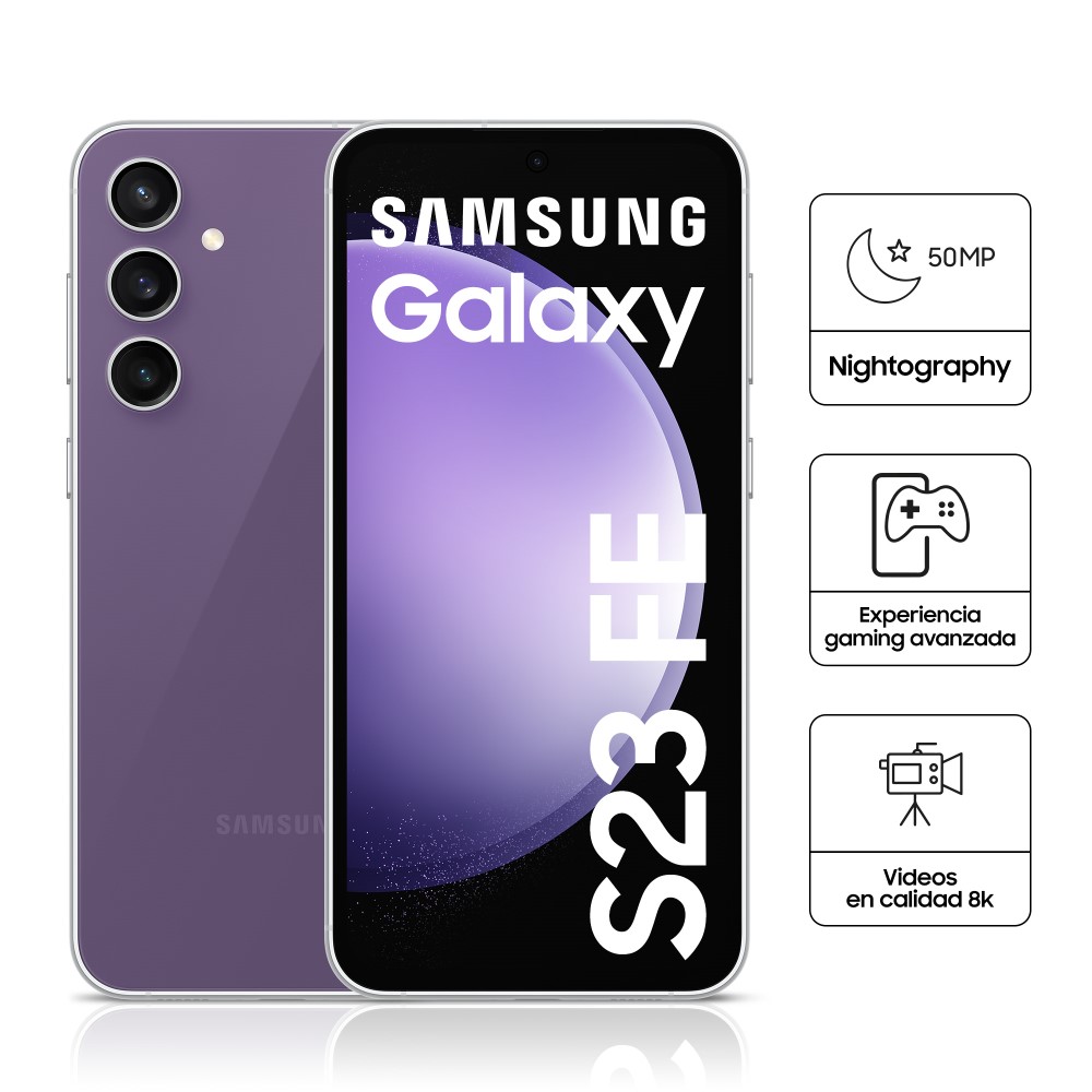Celular Libre Samsung Galaxy S23 FE 6.4" 256GB 8GB RAM Purple
