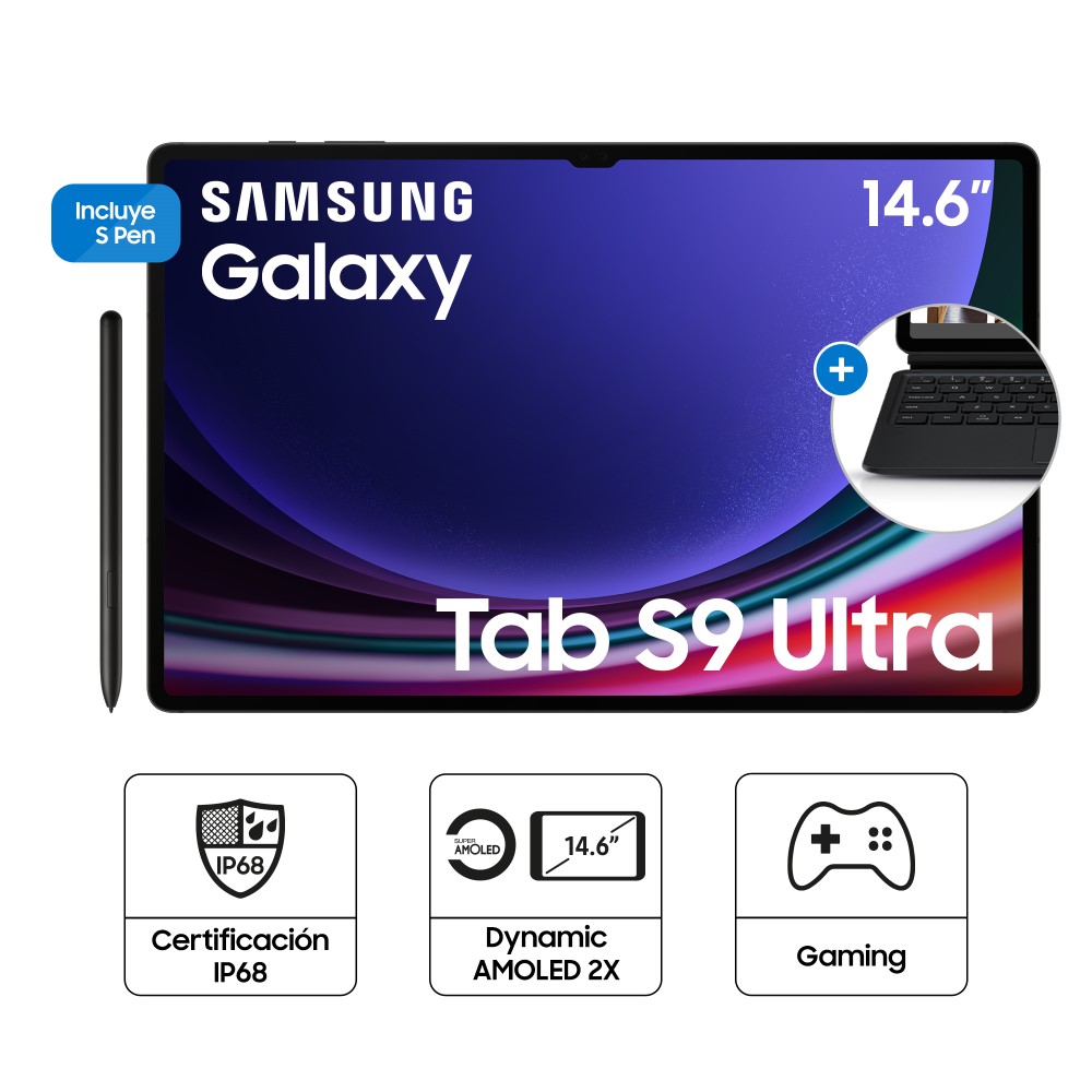 Tablet Samsung Galaxy Tab S9 Ultra 14.6" 512GB 12GB RAM SM-X910NZAHPEO Graphite
