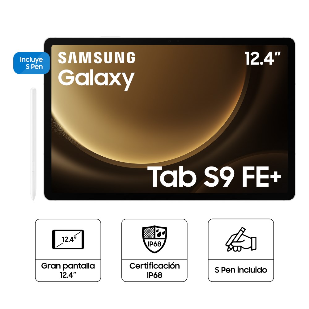 Tablet Samsung Galaxy Tab S9 FE Plus 12.4" 128GB 8GB RAM Silver