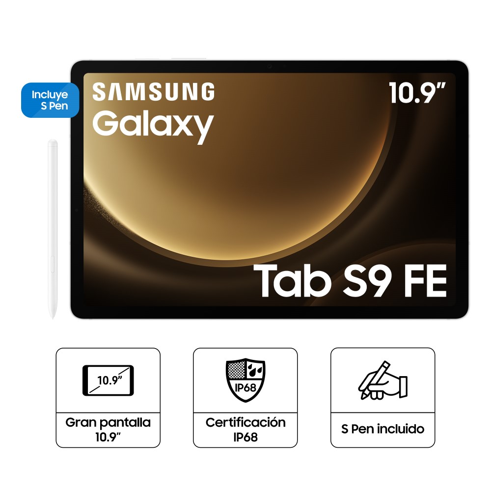 Tablet Samsung Galaxy Tab S9 FE 10.9" 128GB 6GB RAM Silver