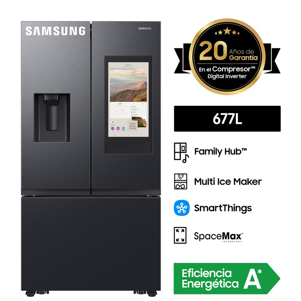 Refrigeradora Samsung French Door Family Hub RF32CG5910B1PE 677L