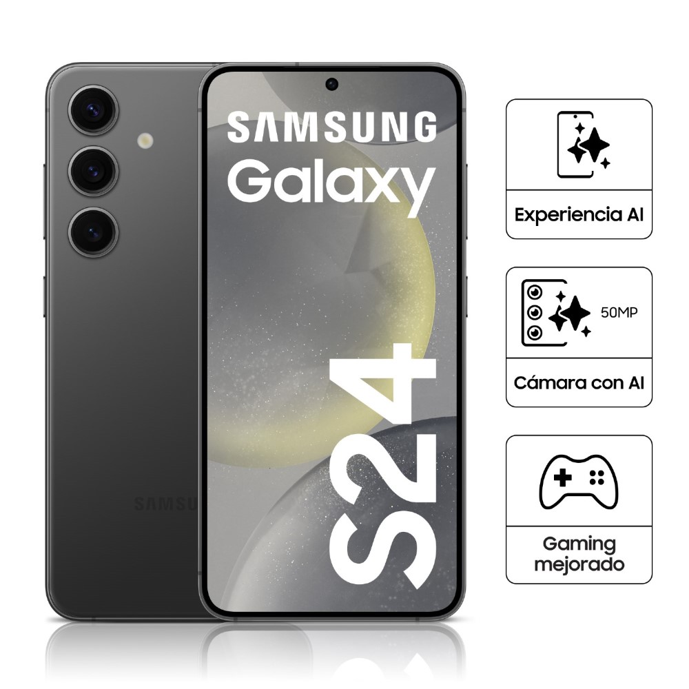 Celular Libre Samsung Galaxy S24 6.2" 256GB 8GB RAM SM-S921BZKMLTP Onyx Black