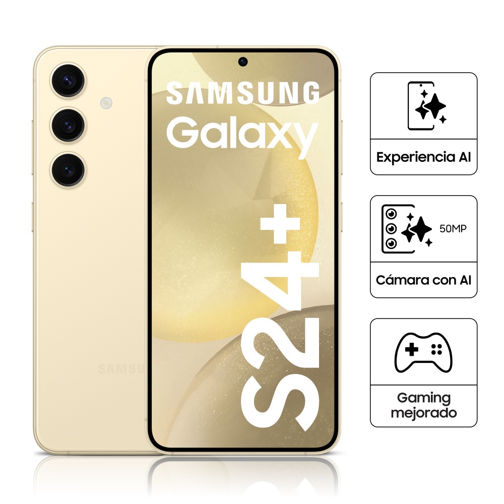 Celular Libre Samsung Galaxy S24+ 6.7" 512GB 12GB RAM SM-S926BZYMLTP Amber Yellow