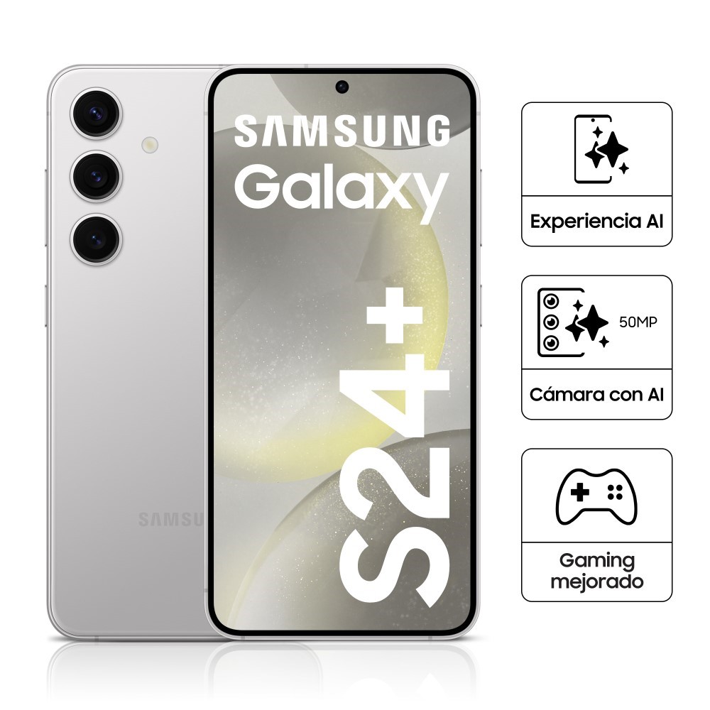 Celular Libre Samsung Galaxy S24+ 6.7" 512GB 12GB RAM SM-S926BZAMLTP Marble Gray