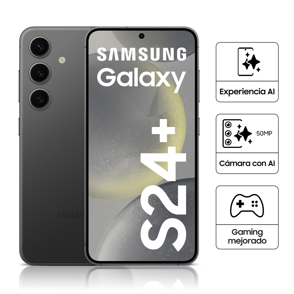 Celular Libre Samsung Galaxy S24+ 6.7" 512GB 12GB RAM SM-S926BZKMLTP Onyx Black