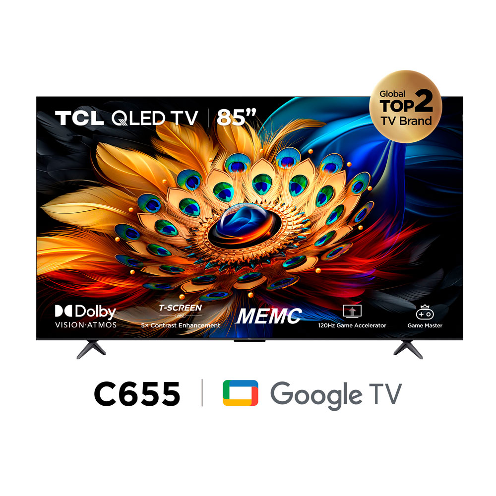 Televisor TCL SMART TV 85" QLED 4K UHD 85C655