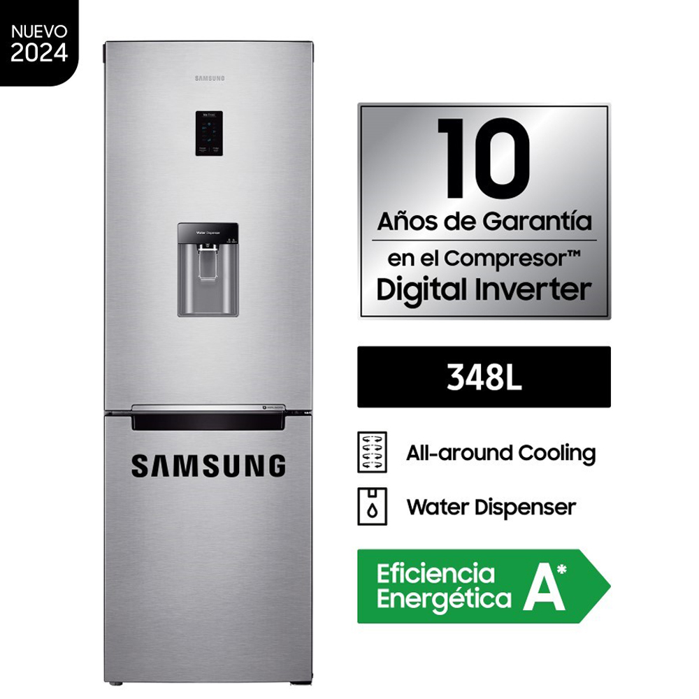 Refrigeradora Samsung Bottom Freezer All Around Cooling RB33J3830SA/PE 321L