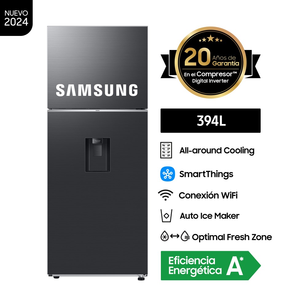 Refrigeradora Samsung RT42DG6770B1PE Optimal Fresh 394L