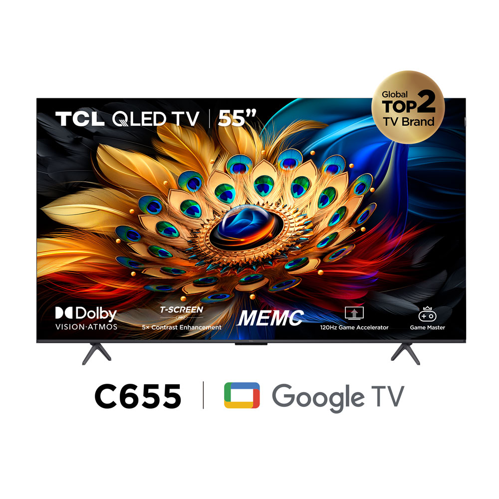 Televisor TCL SMART TV 55" QLED 4K UHD 55C655