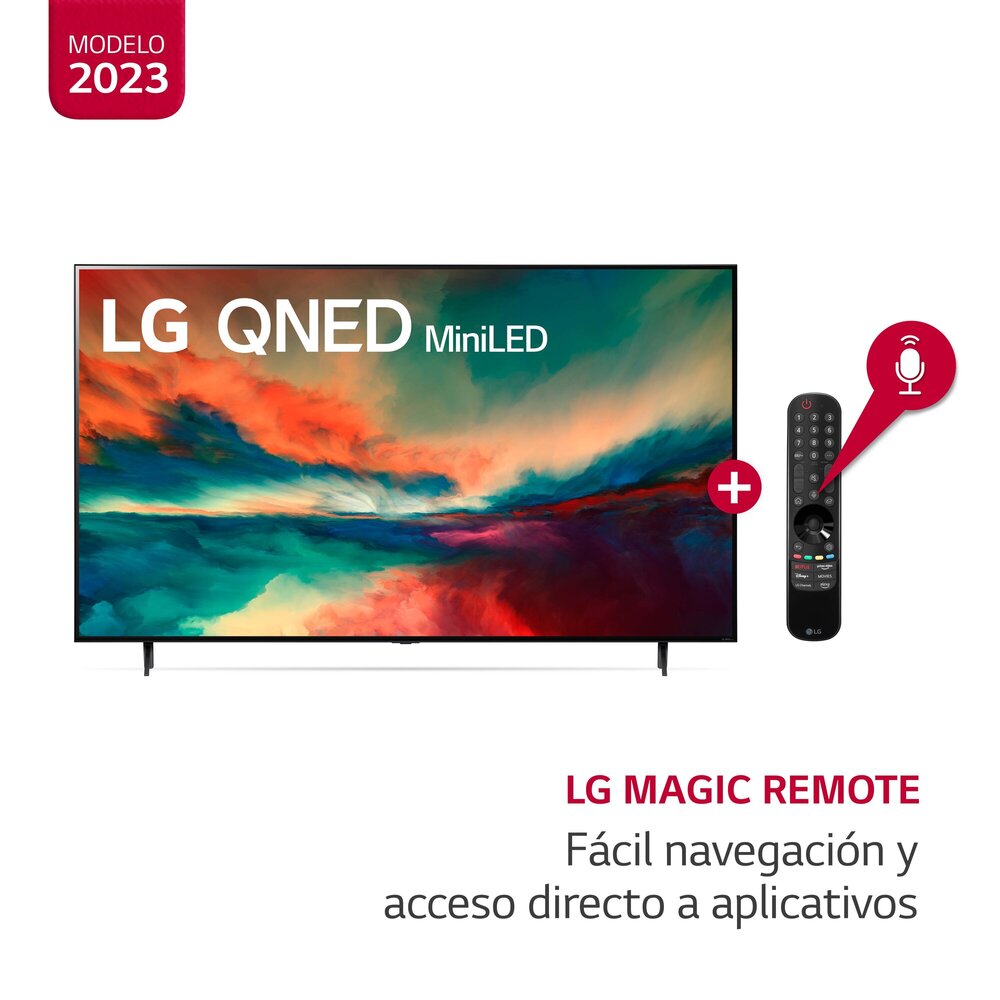 Televisor LG QNED Mini LED 4K ThinQ AI Smart 65" 65QNED85SRA (2023)